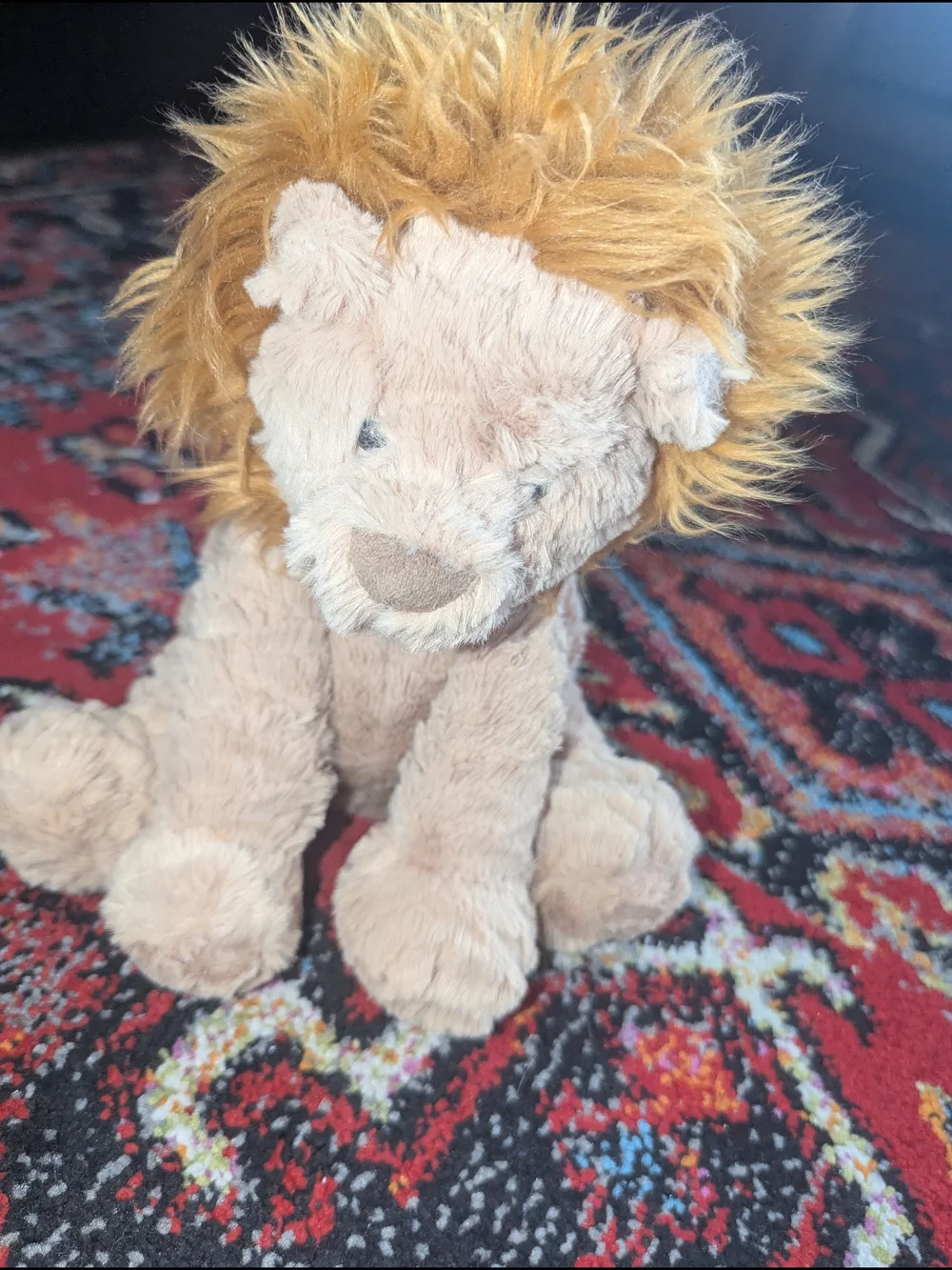 Jellycat Tan Plush Lion with Golden Mane